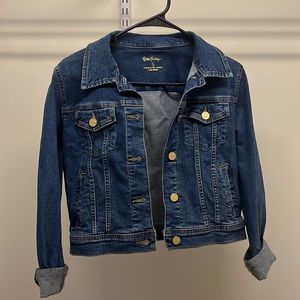 Lilly Pulitzer Seaspray Denim/Jean Jacket Size Small